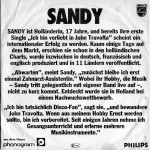 Sandy – Ich Bin Verliebt In John Travolta (45 RPM) 1979 Germany