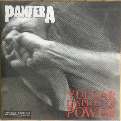 Pantera – Vulgar Display Of Power (LP)White & True Metal Grey Marbled