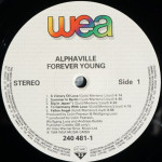 Alphaville ‎– Forever Young (LP) 1984 Avrupa Baskı