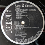 Rick Astley – Whenever You Need Somebody (LP) 1987 Europe