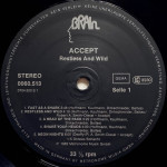 Accept – Restless And Wild [ LP, Album ] 1982 Germany