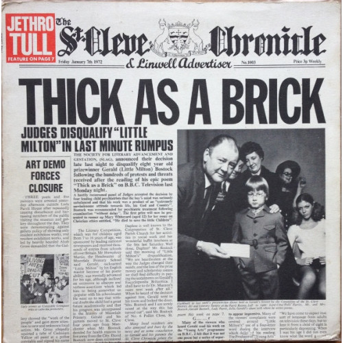 Jethro Tull – Thick As A Brick [ LP, Album ] 1972 UK