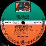 Phil Collins – Face Value (LP, Album) Europe