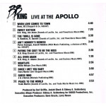 B.B. King – Live At The Apollo (CD) 1991 Europe