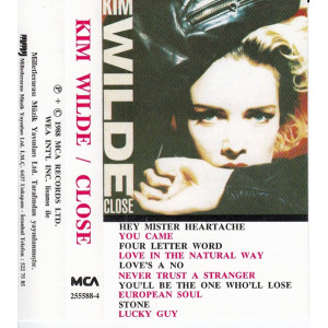 Kim Wilde – Close (Kaset) 1988 Türkiye Baskı
