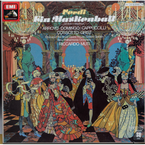 Verdi, Arroyo, Domingo, Cappuccilli, Cossotto, Grist, Chorus Of The Royal Opera House, Covent Garden, New Philharmonia Orchestra, Riccardo Muti – Ein Maskenball (3 LP) Verdi, Arroyo, Domingo, Cappuccilli, Cossotto, Grist, Chorus Of The Royal Opera House, Covent Garden, New Philharmonia Orchestra, Riccardo Muti – Ein Maskenball (3 LP)
