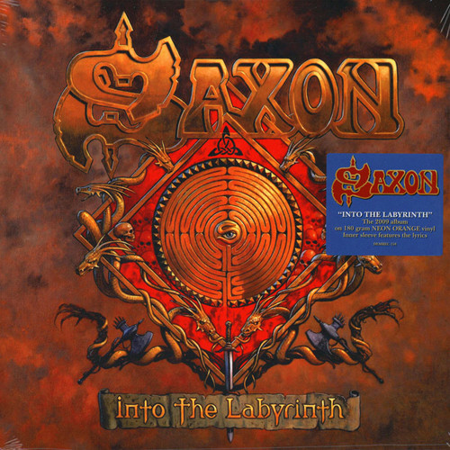 Saxon – Into The Labyrinth (Neon Orange Coloured, LP) 2016 UK SIFIR