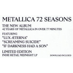 Metallica – 72 Seasons  | 2 x LP, Limited Edition [Midnight Violet] 2023 Europe, SIFIR
