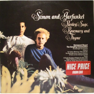 Simon And Garfunkel ‎– Parsley, Sage, Rosemary And Thyme (Dönem Baskı Plak) Almanya