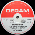 Ten Years After – Stonedhenge (Plak) 1969 Germany