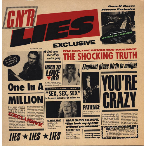 Guns N' Roses – G N' R Lies (Sıfır) 2020 LP