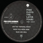 Pink Floyd – The Later Years 1987-2019 (2 x LP, Compilation) 2019 Europe, SIFIR